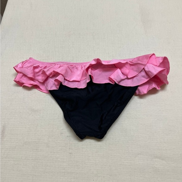 Luli Fama S pink/black ruffle bikini bottom - Picture 5 of 8